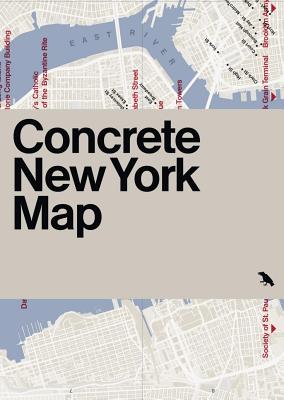 Concrete New York Map - Guide to Concrete and Brutalist Architecture in New York City(Other cartogra